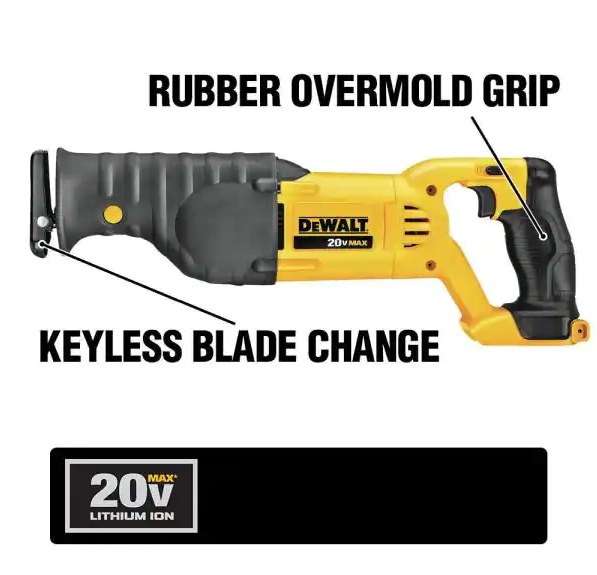 DEWALT 20-Volt MAX Cordless Reciprocating Saw (2020 Model/Tool-Only)