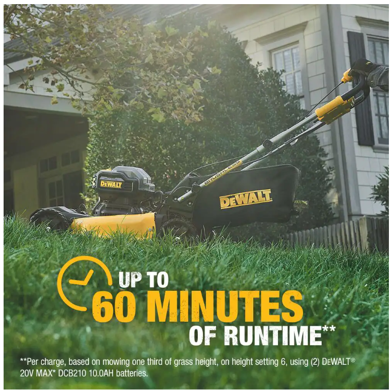 DEWALT 20V MAX 21.5 in. Battery Powered Walk Behind Self Propelled