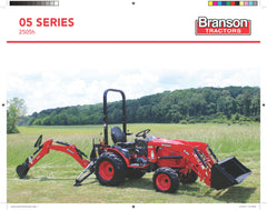 Branson 2505 Compact Tractor w/ Hard Cab & Front loader