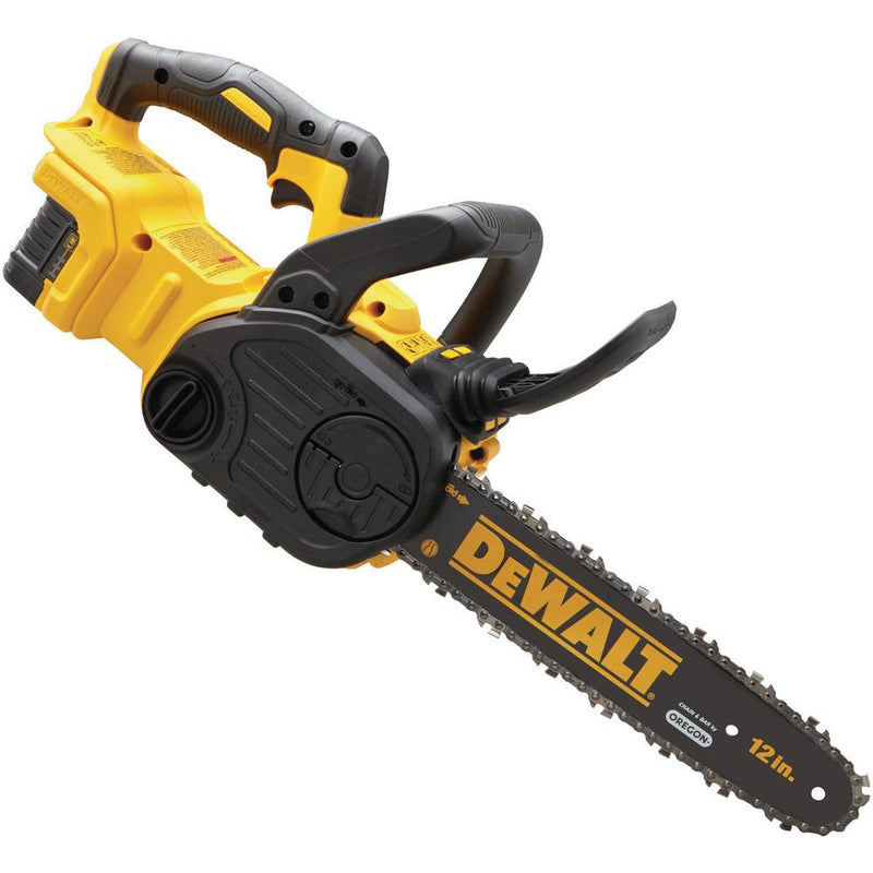 DEWALT 12" 20-Volt MAX Lithium-Ion Cordless Brushless Chainsaw w/ (1) 5.0Ah Battery and Charger