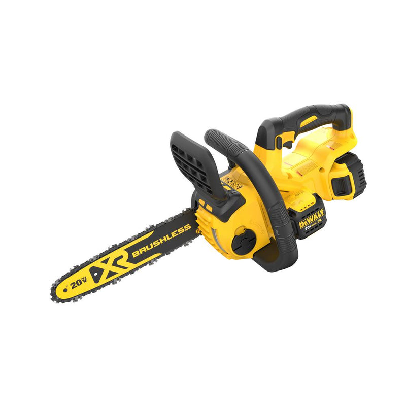 DEWALT 12" 20-Volt MAX Lithium-Ion Cordless Brushless Chainsaw w/ (1) 5.0Ah Battery and Charger