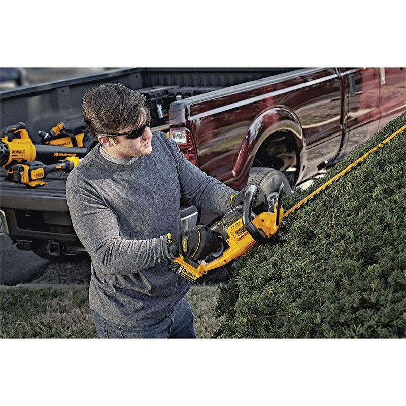 DEWALT 22 in. 20V MAX Lithium-Ion Cordless Hedge Trimmer with (1) 5.0Ah Battery and Charger Included