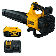 DEWALT 125 MPH 450 CFM 20V MAX Lithium-Ion Cordless Brushless Blower with (1) 5.0Ah Battery and Charger Included